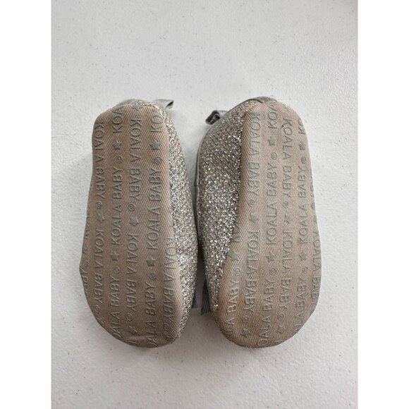 Set Of 3 Baby Girl Shoes Size 2 By Koala Baby & Carters Glitter & Bow Details - Picture 6 of 11
